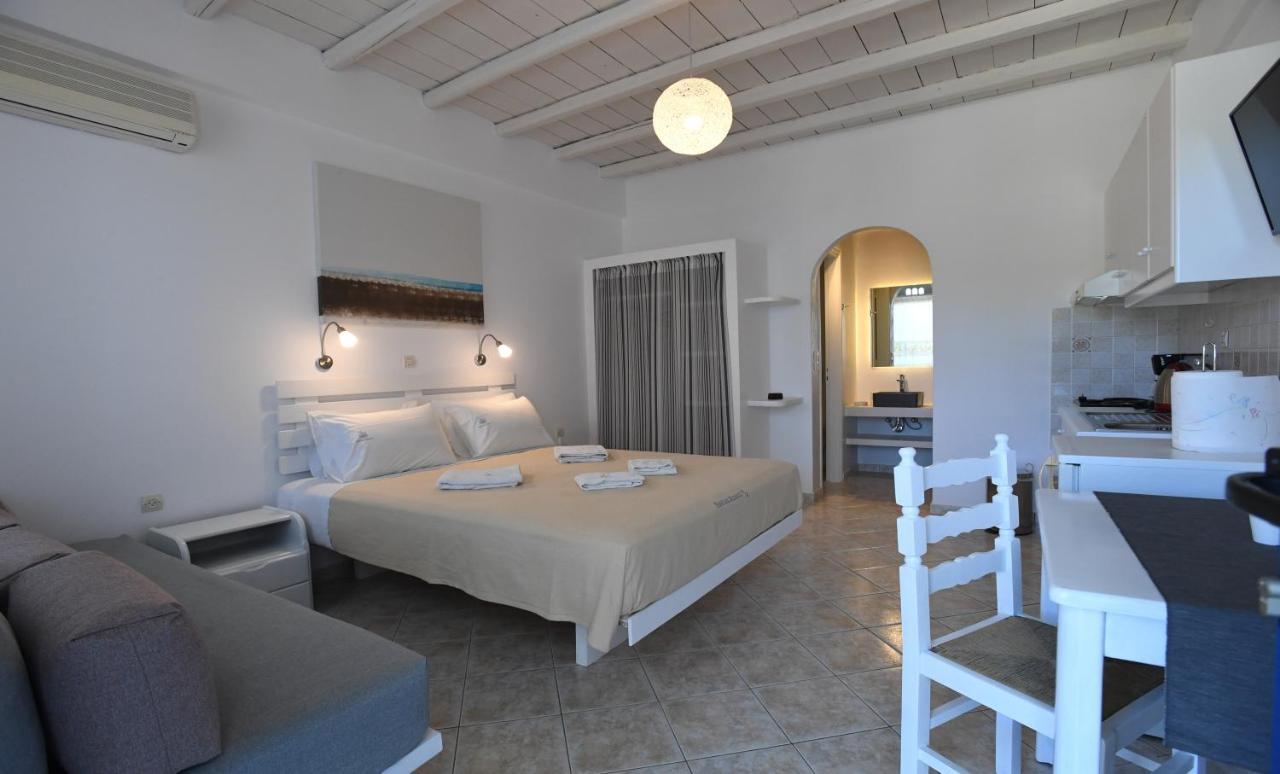 Nostos Beachfront Apartments & Studios Агиос-Иоаннис Экстерьер фото